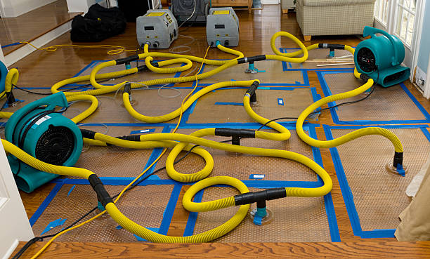 Professional Flood Damage Restoration technician working in Hiram, GA